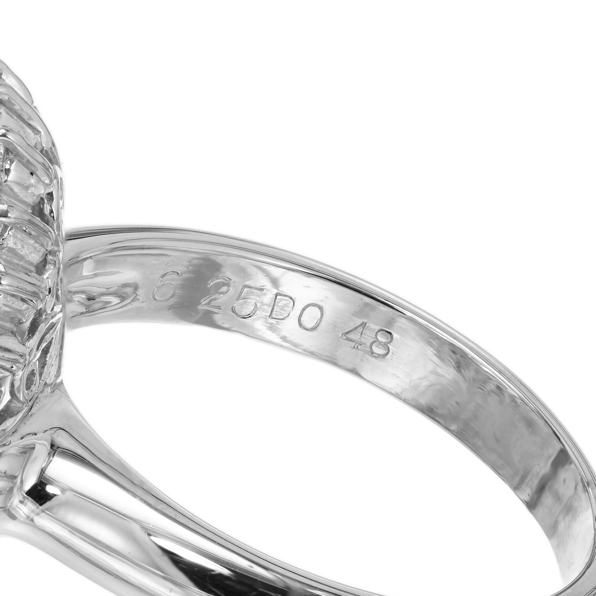 Women's 6.25 Carat Ova Aquamarine Diamond Halo Platinum Cocktail Ring For Sale