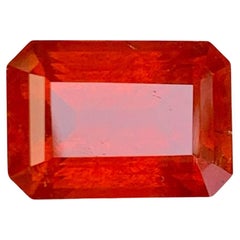 6,25 Quilates Granate Fanta Piedra Natural Africana Talla Esmeralda