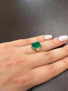 Bague 6.25 Emeraude sur or jaune