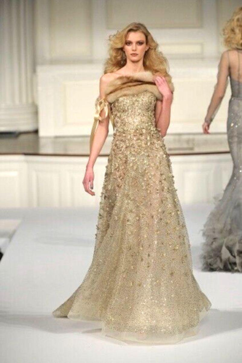 Women's $62500 Oscar de la Renta 2008 Runway Embellished Tulle Ball Gown Long Dress 12