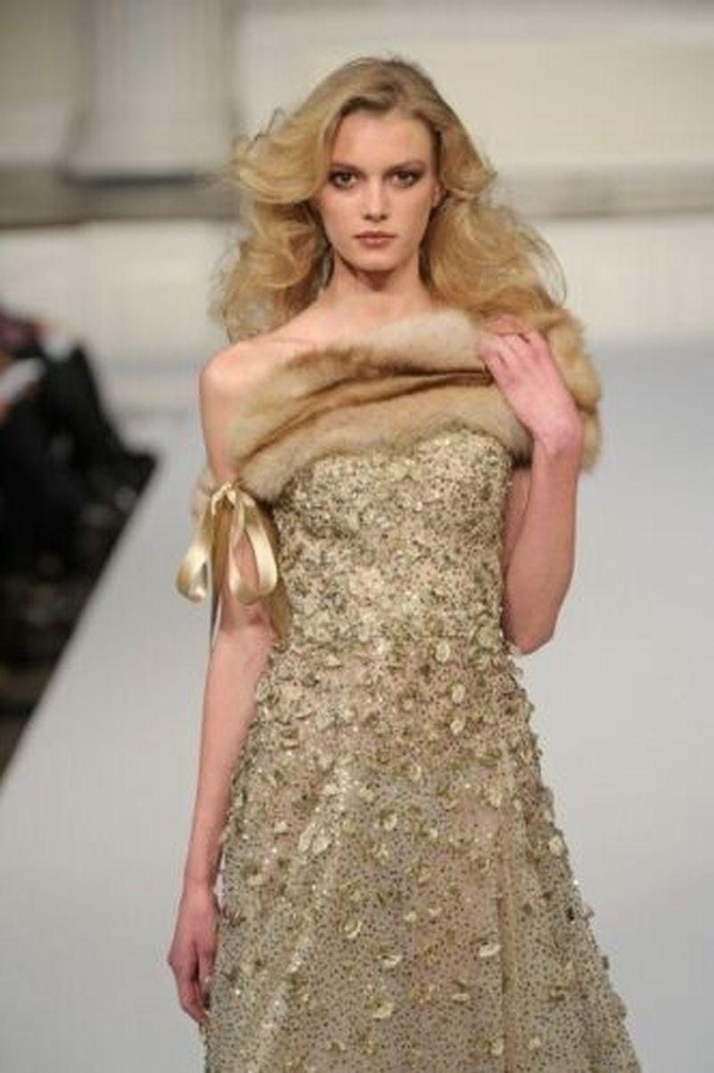 $62500 Oscar de la Renta 2008 Runway Embellished Tulle Ball Gown Long Dress 12 1