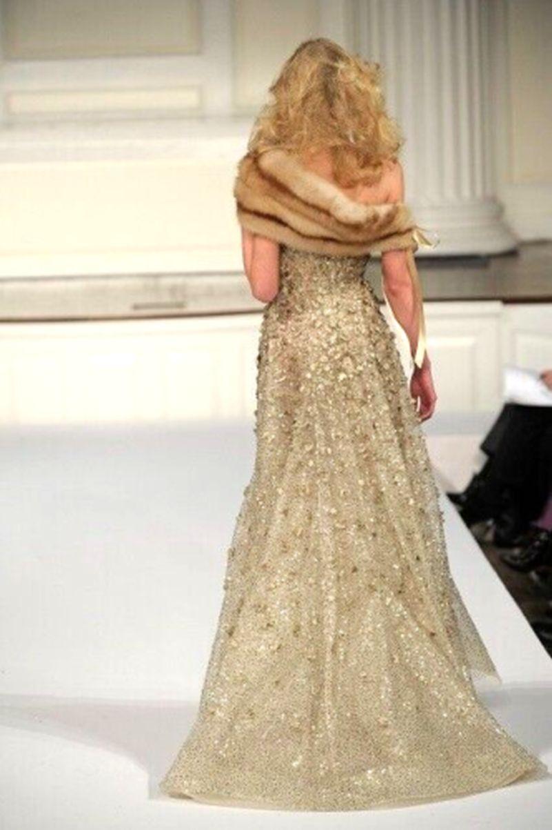 $62500 Oscar de la Renta 2008 Runway Embellished Tulle Ball Gown Long Dress 12 2