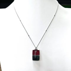 62.51 Carat Tourmaline Round Diamond White Gold Necklace