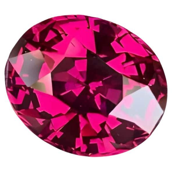 6.27 carats Pinkish Red Garnet Fancy Oval Cut Natural Madagascar's Gemstone For Sale