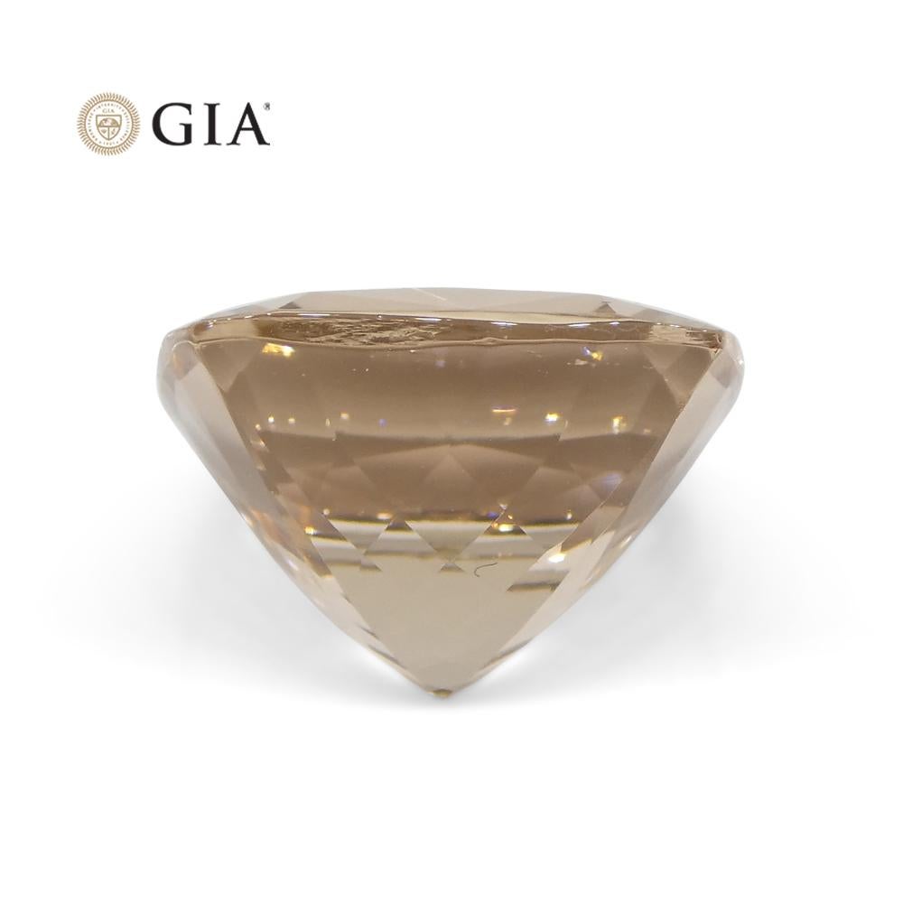 6.27ct Cushion Pink-Orange Morganite GIA Certified For Sale 3