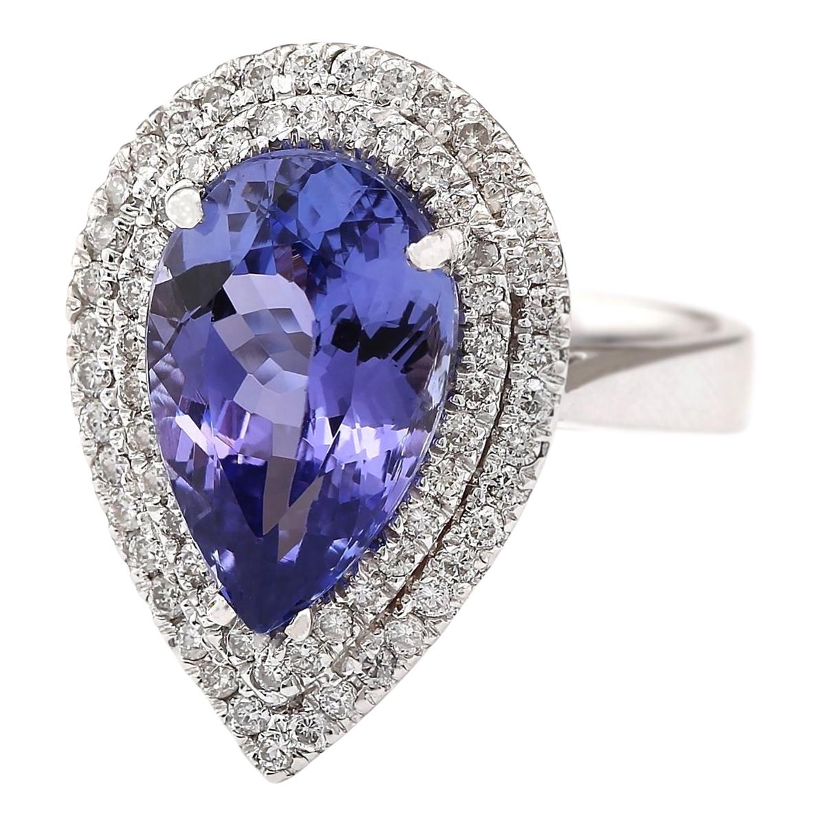 Stamped: 14K White Gold
Total Ring Weight: 7.5 Grams
Total Natural Tanzanite Weight is 5.53 Carat (Measures: 14.00x10.00 mm)
Total Natural Diamond Weight is 0.75 Carat
Color: F-G, Clarity: VS2-SI1
Face Measures: 22.30x15.65 mm
Sku: [704045W]