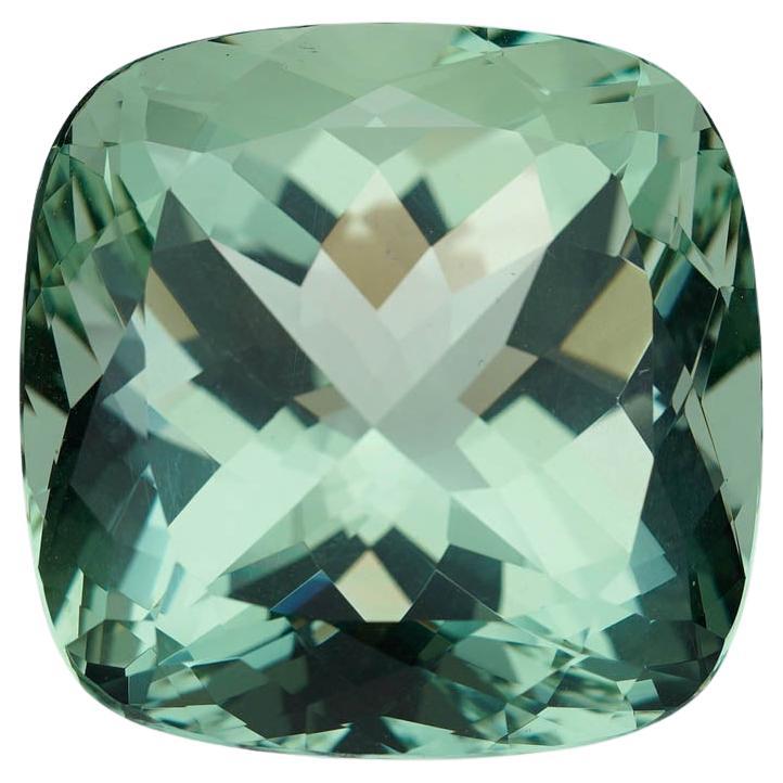 62.9 Carat Cushion Cut Green Fluorite For Sale