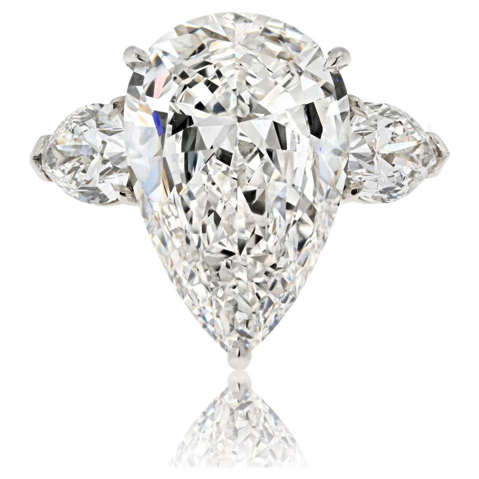 Harry Winston by Jacques Timey Pear Shape Diamond Three-Stone ...