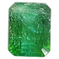 6.29 carats green Tourmaline octagon Faceted cut stone Top Quality Natural gem