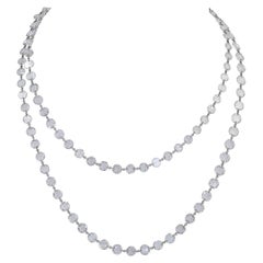 Spectra Fine Jewelry 62.92 Carat Rose Cut Diamond Long Chain Necklace