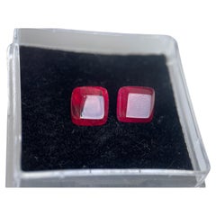 6.2ct Sugarloaf Burmese Pinkish Red Spinel with strong fluorescence