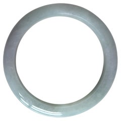 62 mm breiter Jadeit-Armreif im burmesischen Typ-A-Stil mit AGGL-Zertifikat