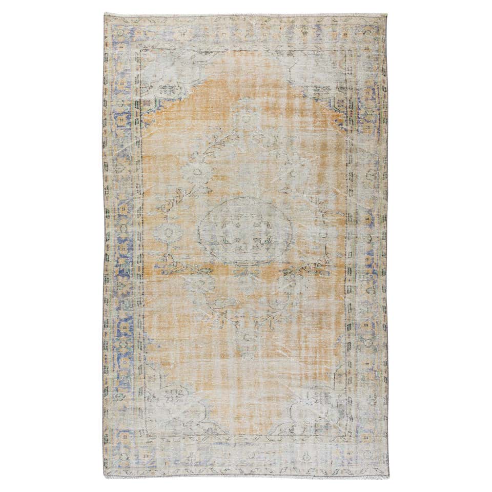 Faded Look Handmade Turkish Rug For Sale at 1stDibs