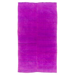 6.2x10.8 Ft Fuchsia Pink & Purple Handwoven Turkish Kilim, Flat-weave Wool Rug