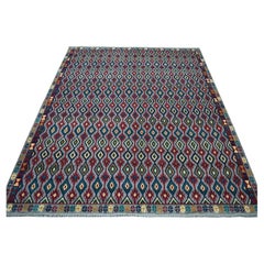 6'2"x7'3" Gray Tribal Design Colorful Afghan Baluch Hand Knotted Pure Wool Rug