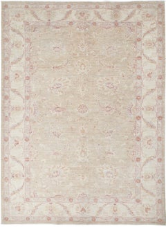 6.2x8.6 ft Hand Knotted Area Rug. Decorative Carpet for Bedroom and Dining Room