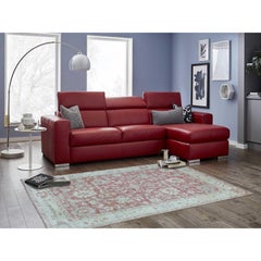 6'2"x9' Coral Pink Angora Oushak Organic Wool Hand Knotted Oriental Rug