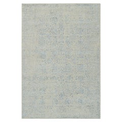 6
2 "x9
Grau, Wolle und Seide Jacquard Hand gewebt Tabriz Design Teppich