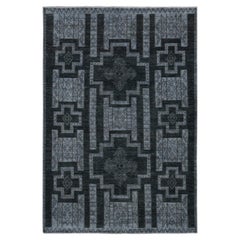 6'2"x9'2" Nickel Gray Pure Wool Peshawar Design Hand Knotted Rug