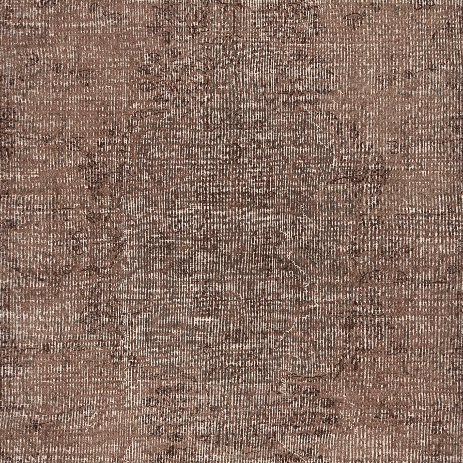 6.2x9.6 Ft Vintage Rug in Braun für moderne Innenräume. Handgeknüpft in der Türkei (Türkisch) im Angebot