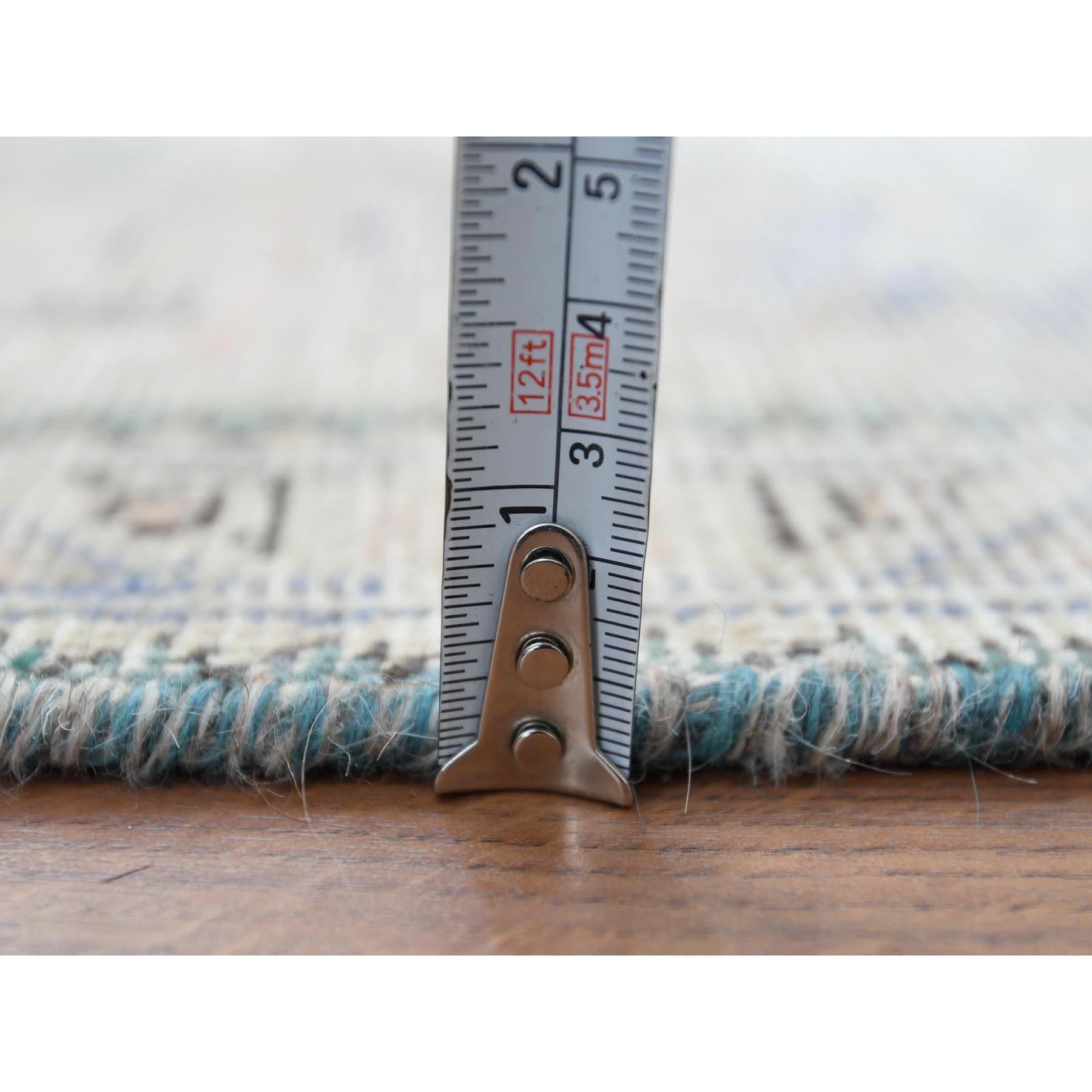 Tappeto Tabriz Rosso Pulito in Lana Naturale Shabby Chic Distressed Old Persian Tabriz in vendita 5