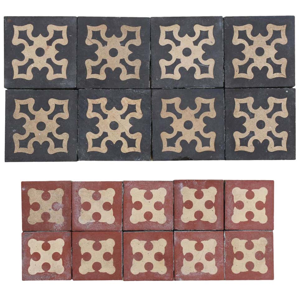 1920s Art Deco Gold Coloured Floor / Wall Tiles at 1stdibs
