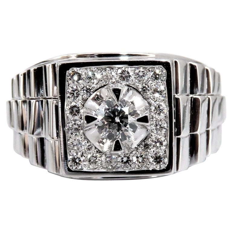 63 Carat Natural Diamonds Men's Solitaire Accent Ring 14 Karat "Watch Band"  For Sale at 1stDibs | 63 carat diamond ring, 63 diamonds, men's single diamond  ring