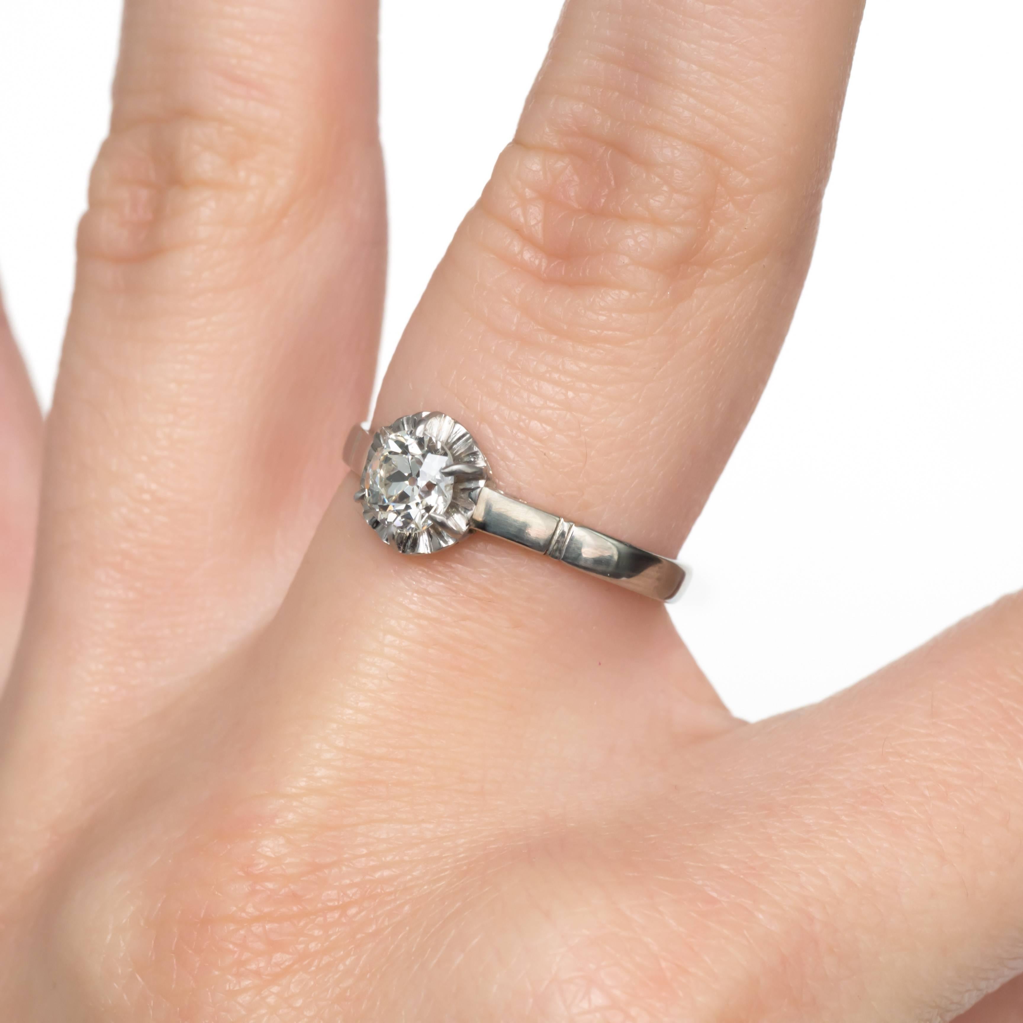 .63 Carat Platinum Diamond Engagement Ring In Excellent Condition For Sale In Atlanta, GA
