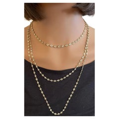 63" Diamant By Yard Kette Halskette 25,27 Karat Gesamtgewicht in 18k Gelbgold