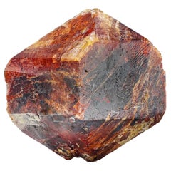 63 Grams Vibrant Red Double Terminated Gem Zircon Floater Crystal From Pakistan