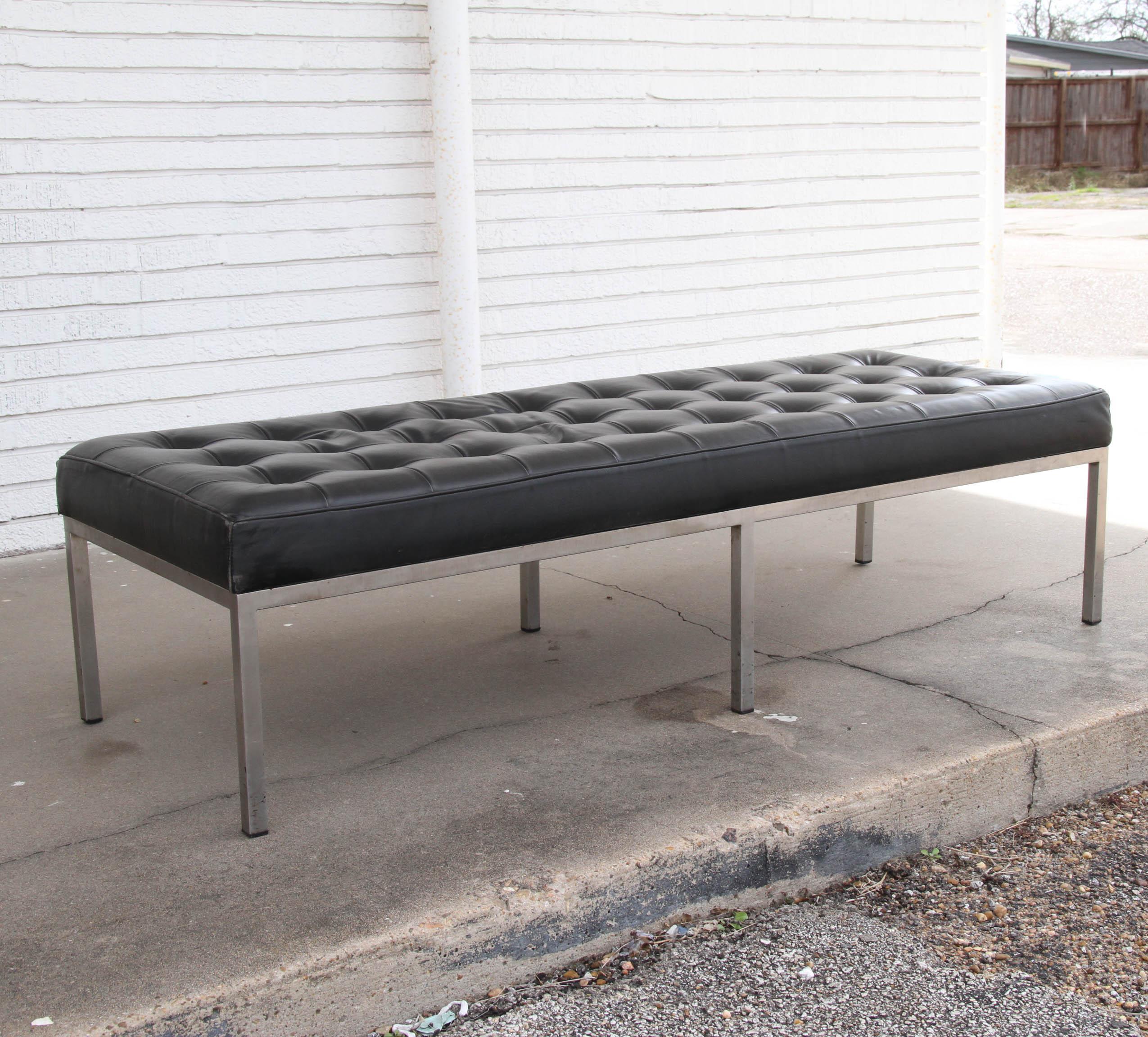 Mid-Century Modern Knoll Style Steelcase Bench