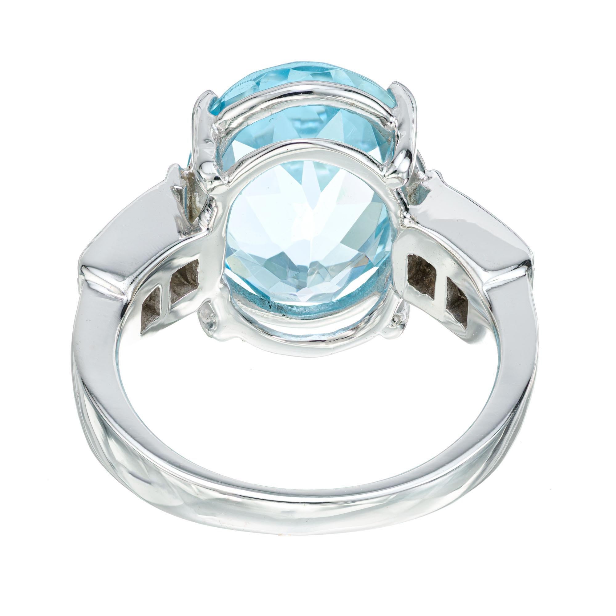 4 carat aquamarine engagement ring