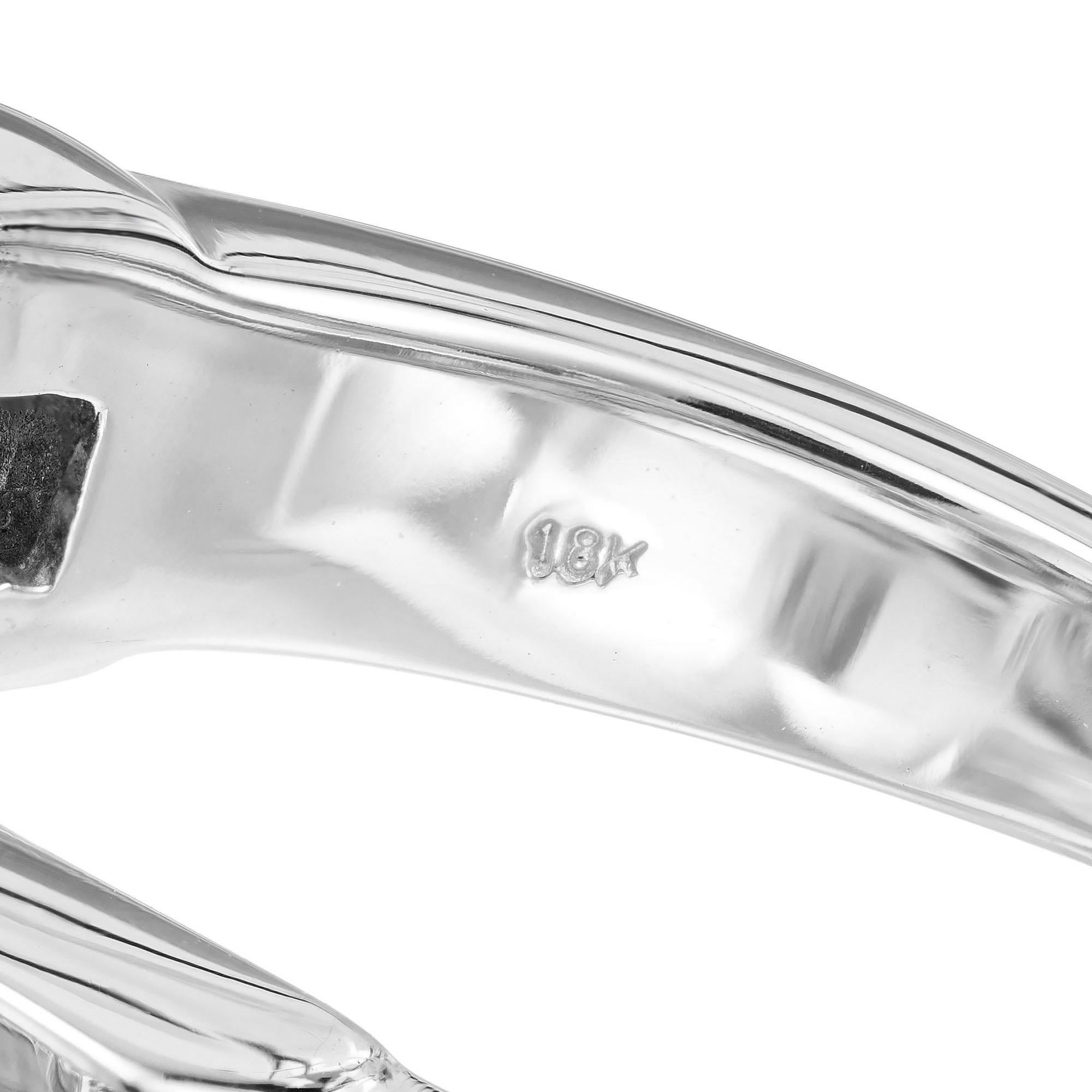 Oval Cut 6.30 Carat Aquamarine Diamond White Gold Ring For Sale