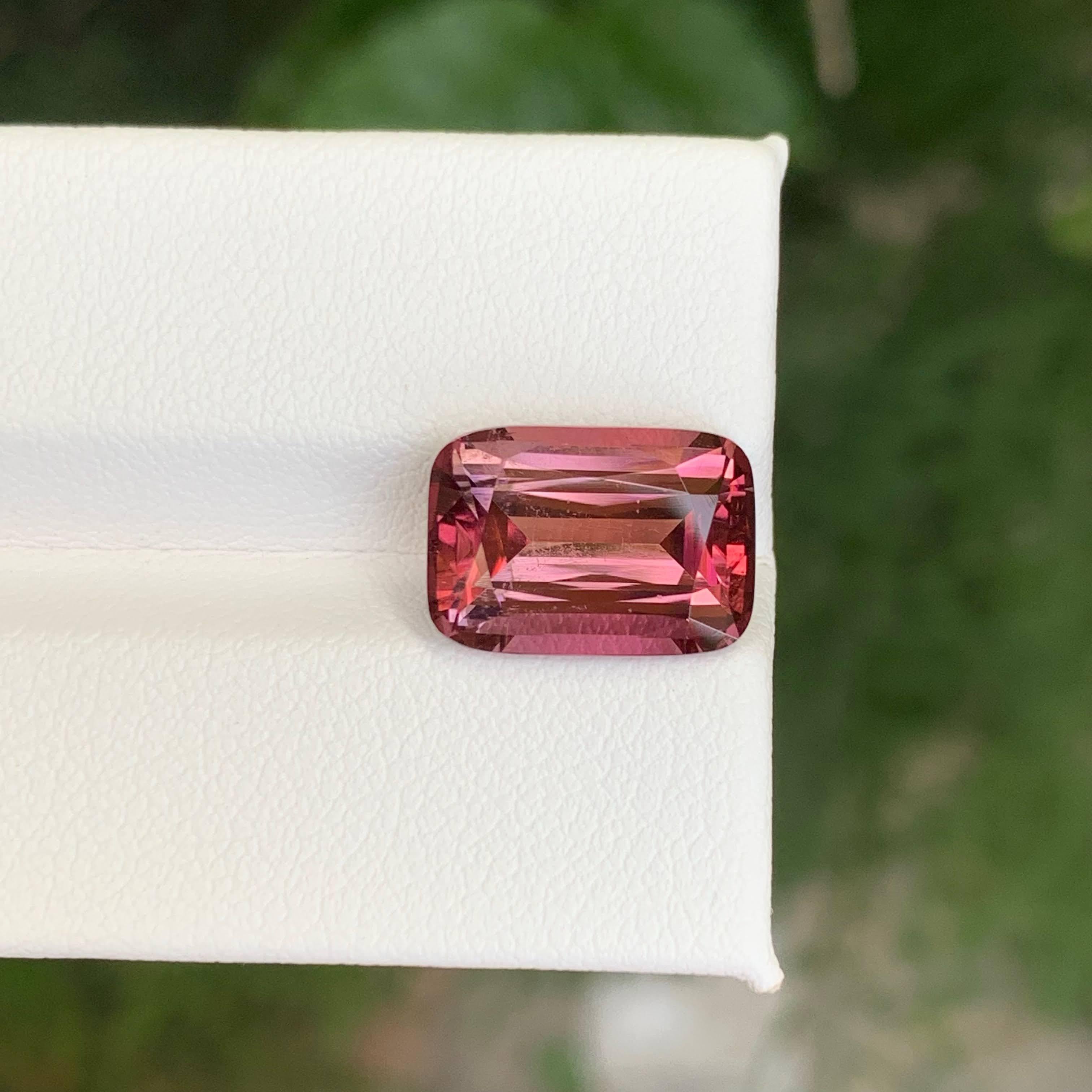 6,30 carati di tormalina rosa baby naturale sciolta pietra taglio cuscino Gemma afgana in vendita 4