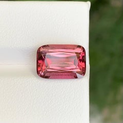 6.30 Carat Natural Loose Baby Pink Tourmaline Stone Cushion Cut Afghan Gemstone