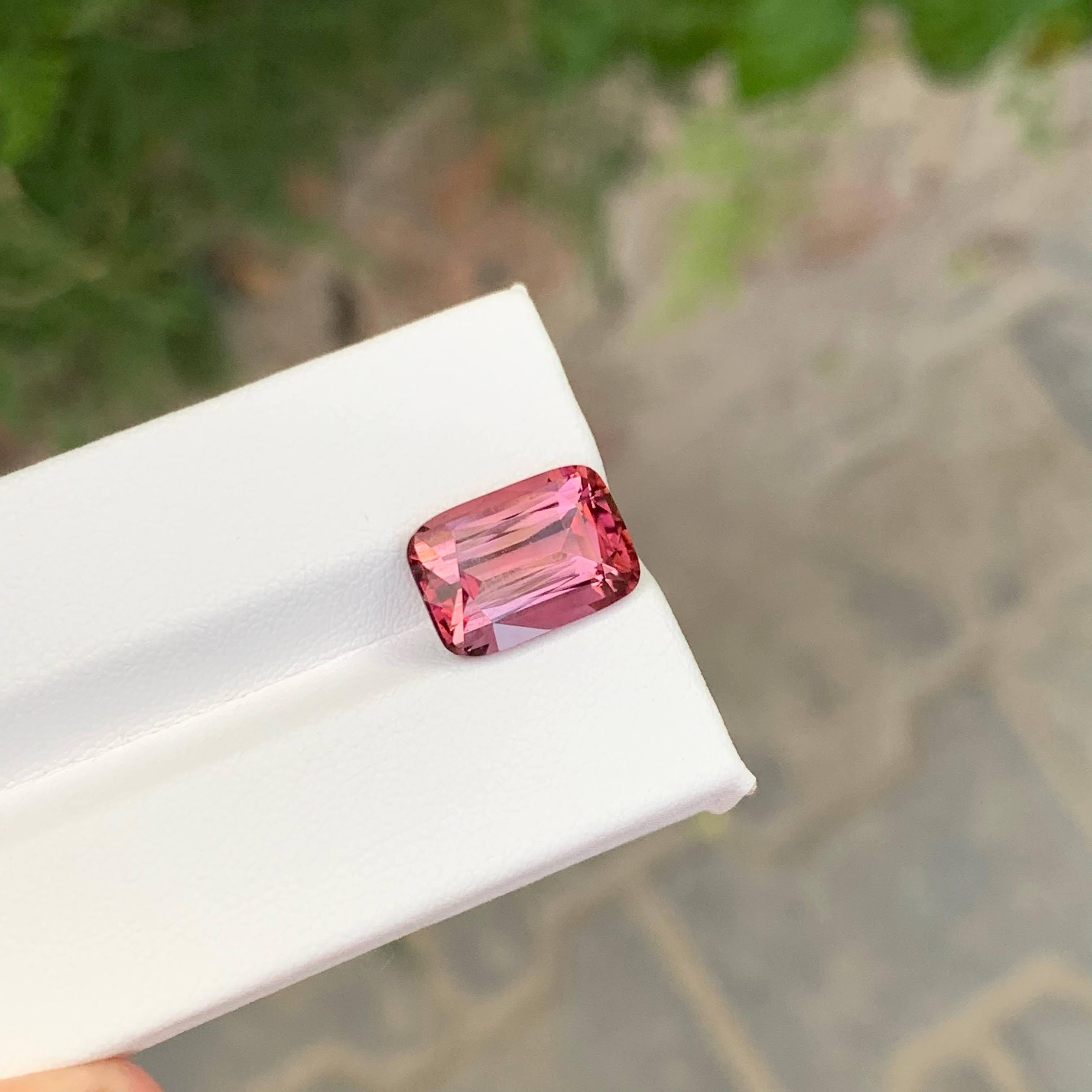 Moderno 6,30 carati di tormalina rosa baby naturale sciolta pietra taglio cuscino Gemma afgana in vendita