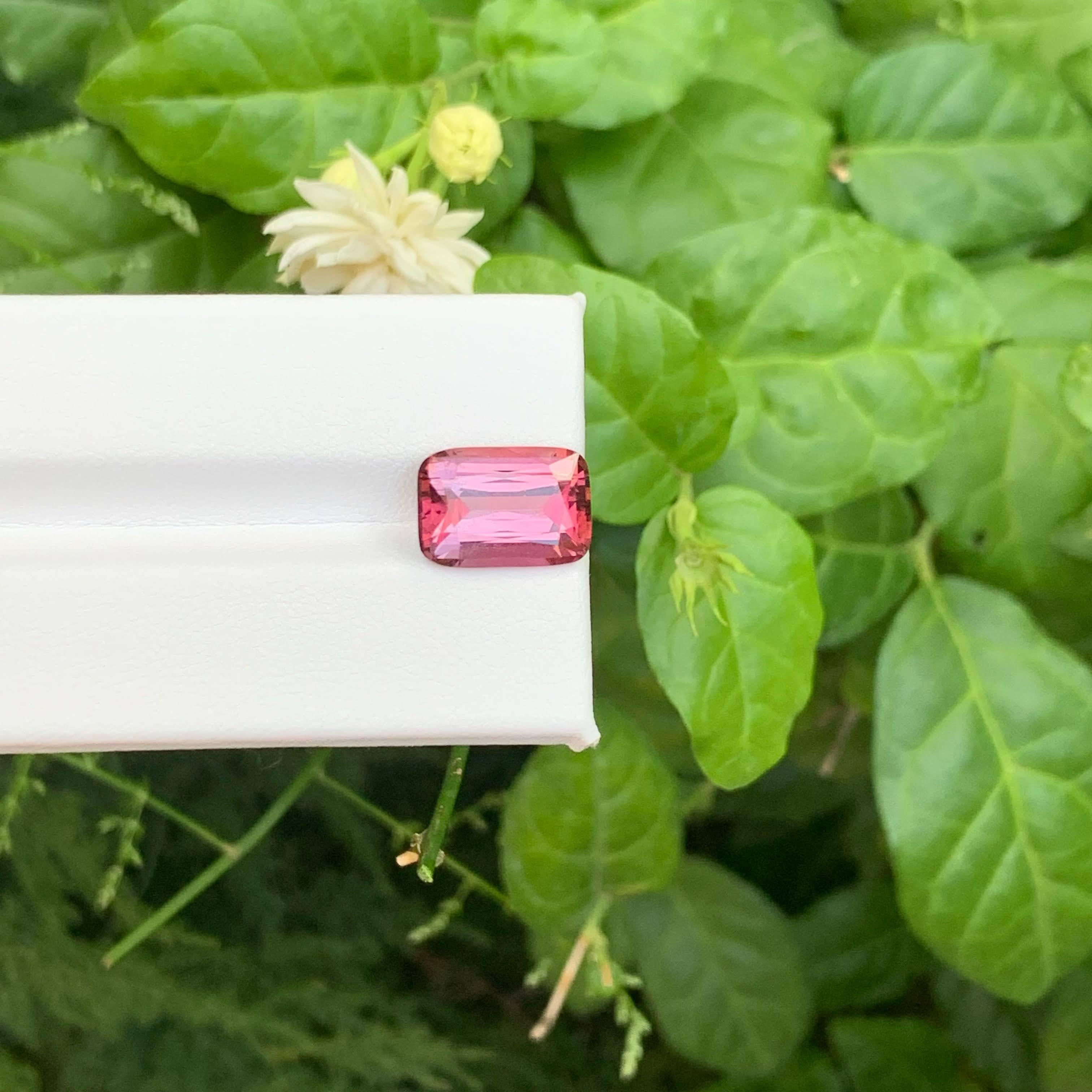 Taglio cuscino 6,30 carati di tormalina rosa baby naturale sciolta pietra taglio cuscino Gemma afgana in vendita