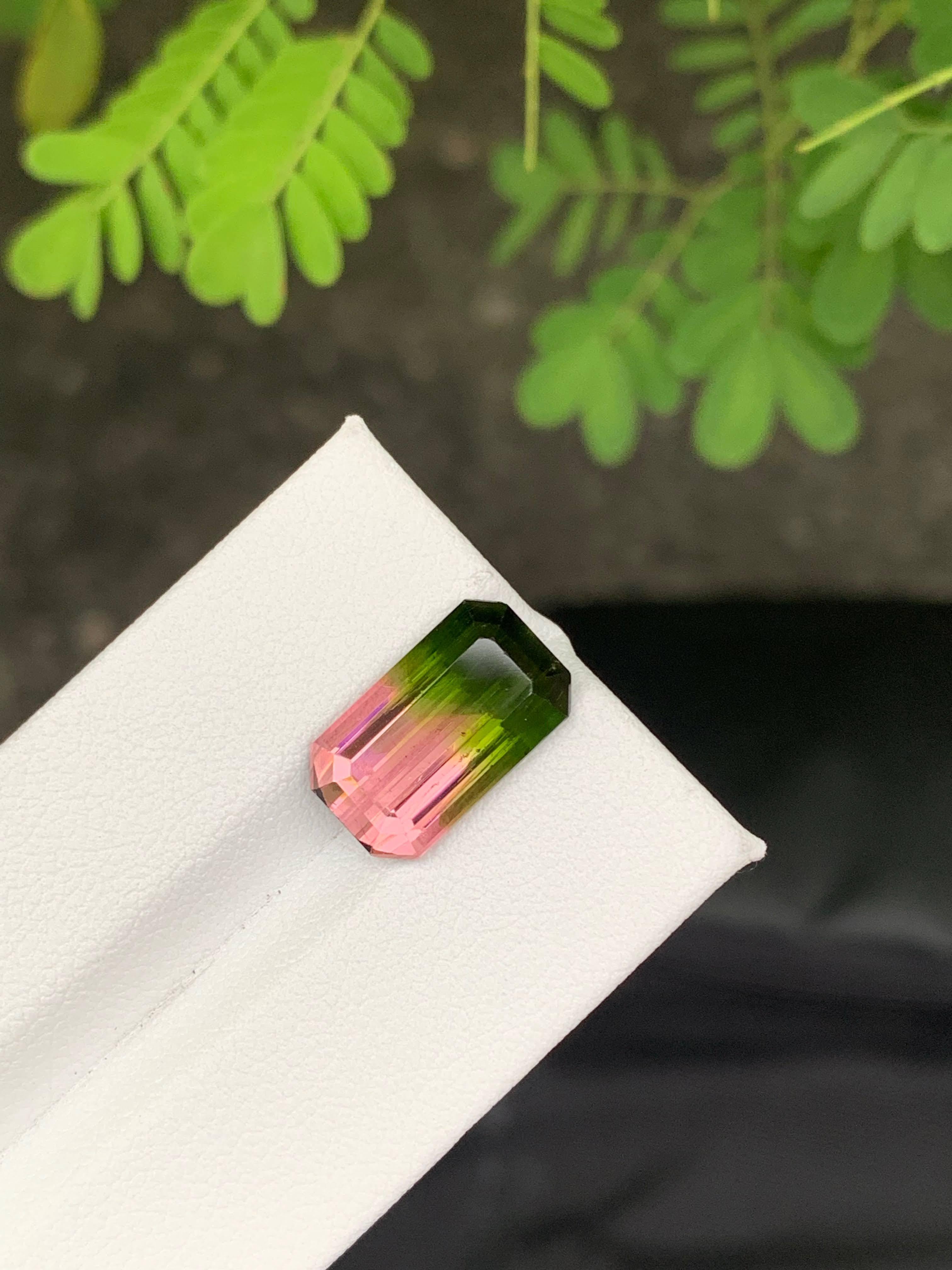 6.30 Carat Naturelle Bi Color Watermelon Tourmaline Afghan Gemstone en vente 3
