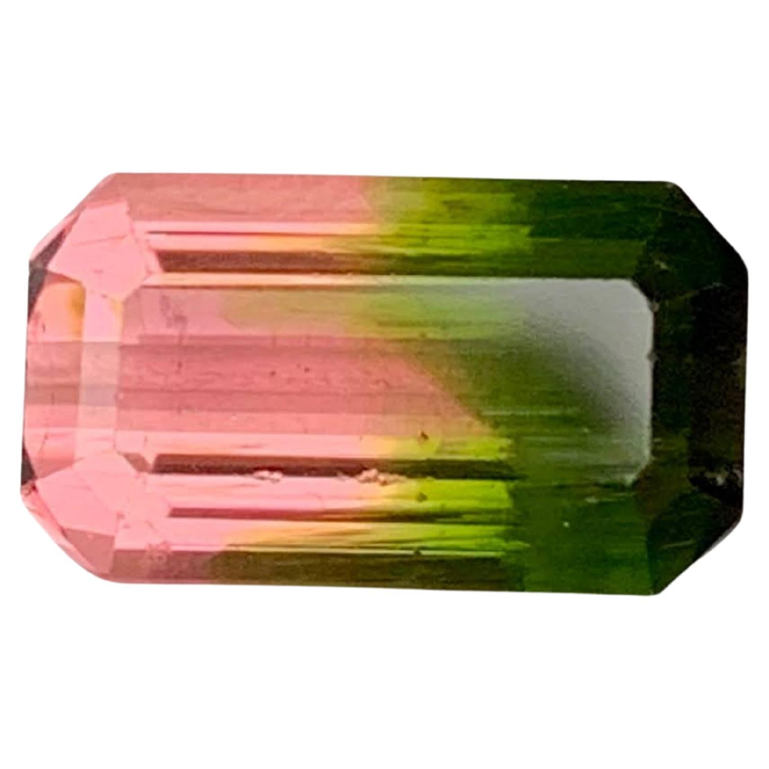 6.30 Carat Naturelle Bi Color Watermelon Tourmaline Afghan Gemstone