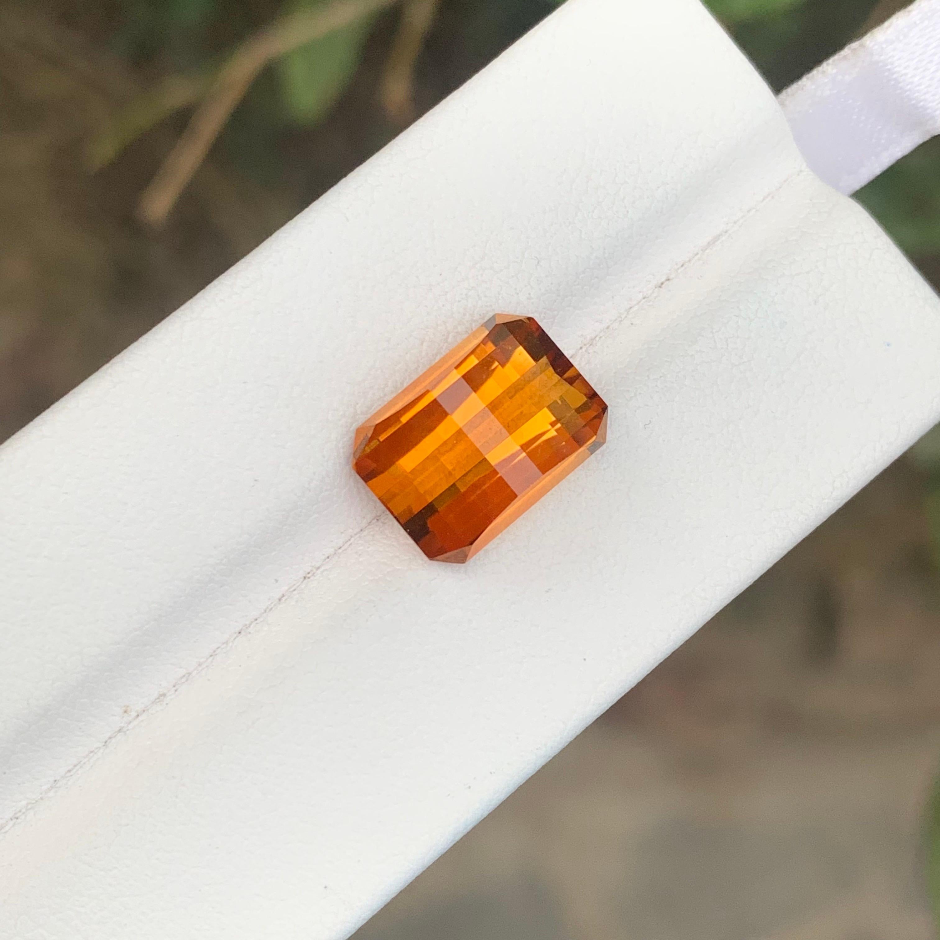 6.30 Carat Natural Loose Maraba Citrine Pixel Cut Gemstone For Sale at ...