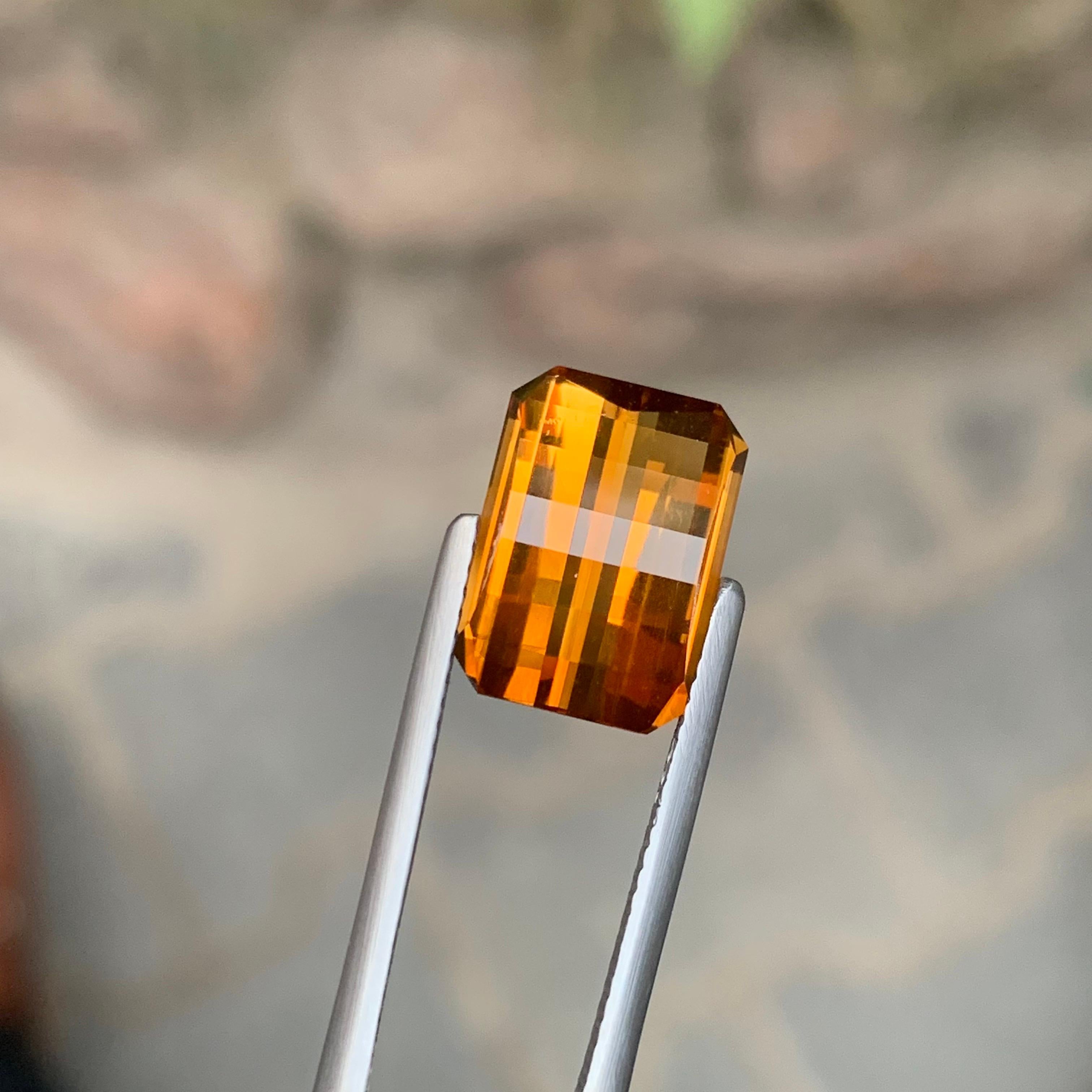 6.30 Carat Natural Loose Maraba Citrine Pixel Cut Gemstone For Sale at ...