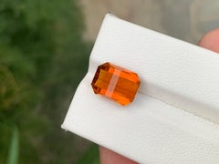 Gema natural suelta de citrino de Maraba de 6,30 quilates, talla píxel