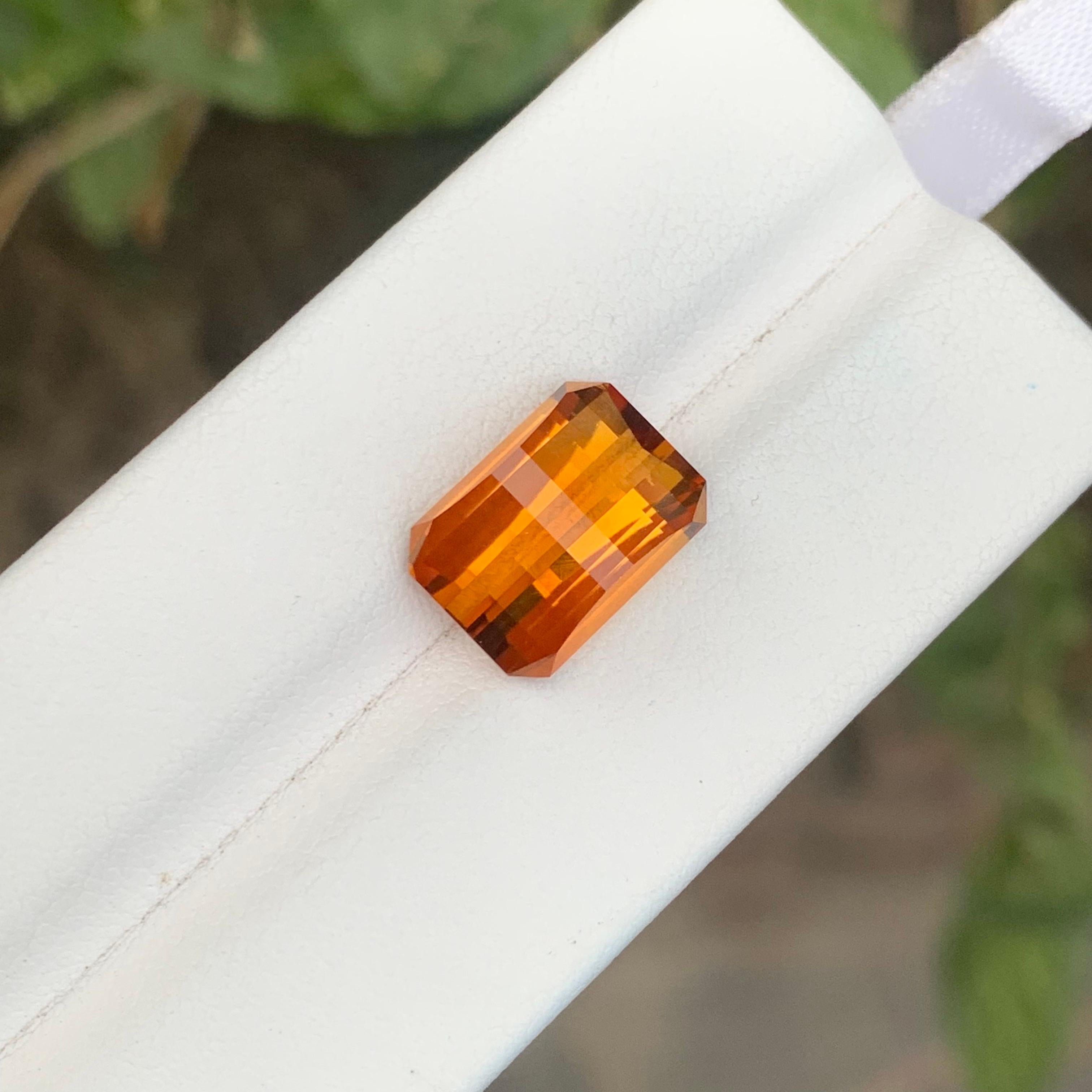 6.30 Carat Natural Loose Maraba Citrine Pixel Cut Gemstone For Sale at ...