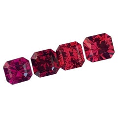 6.30 Carat Natural Loose Rhodolite Garnet Lot For Jewellery Making