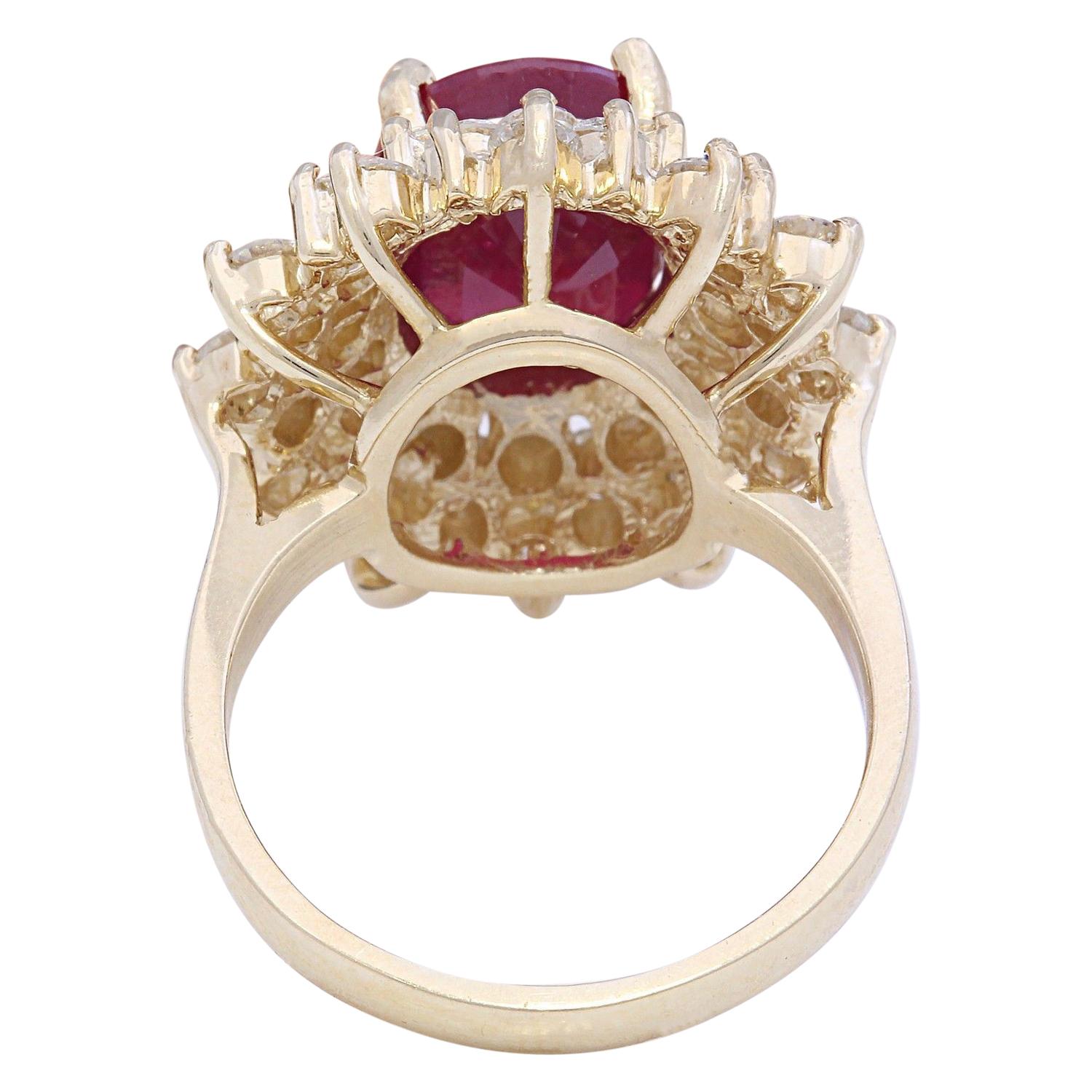 large ruby and diamond ring