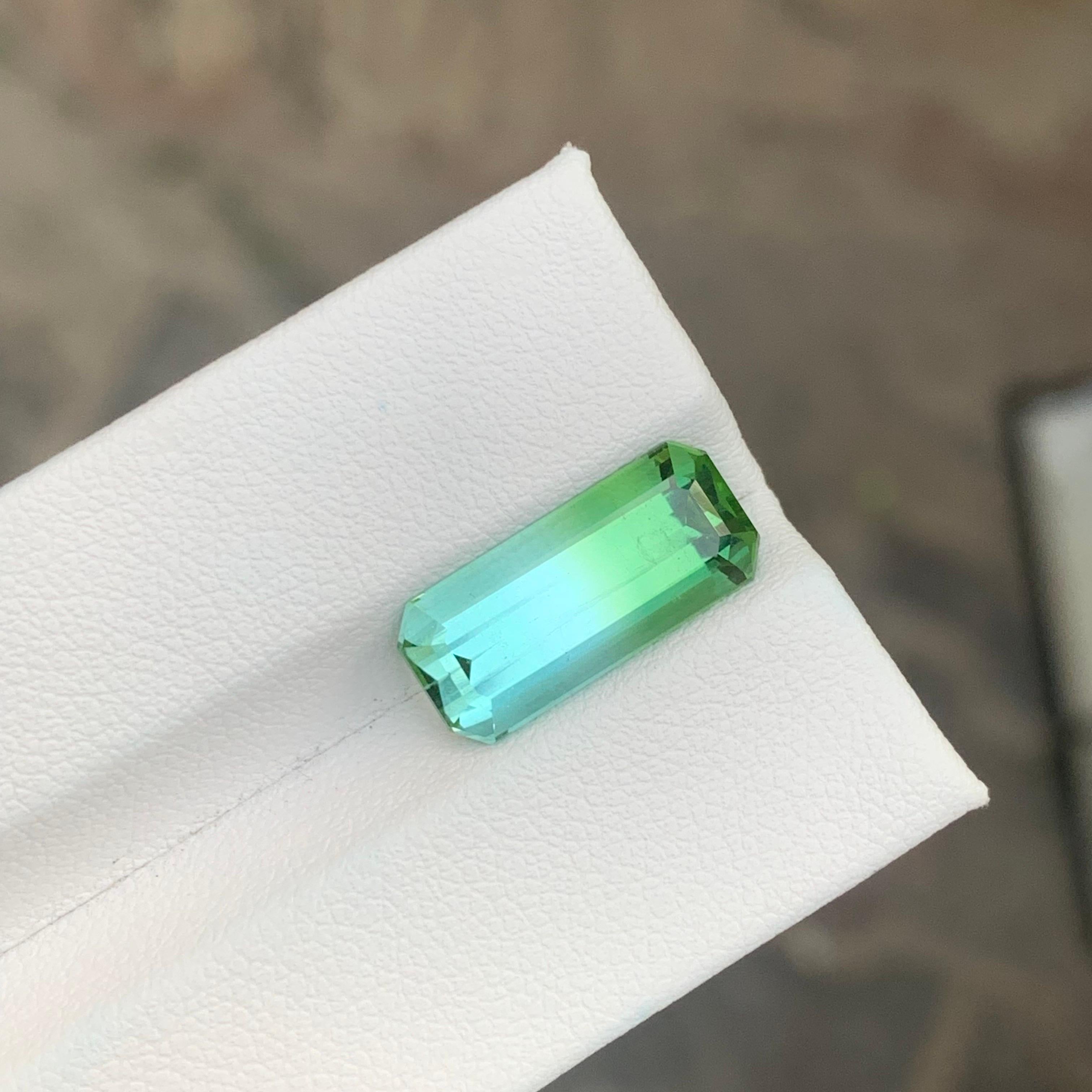 6,30 Karat Natürlicher zweifarbiger Turmalin Loser Edelstein für Schmuck im Angebot 4