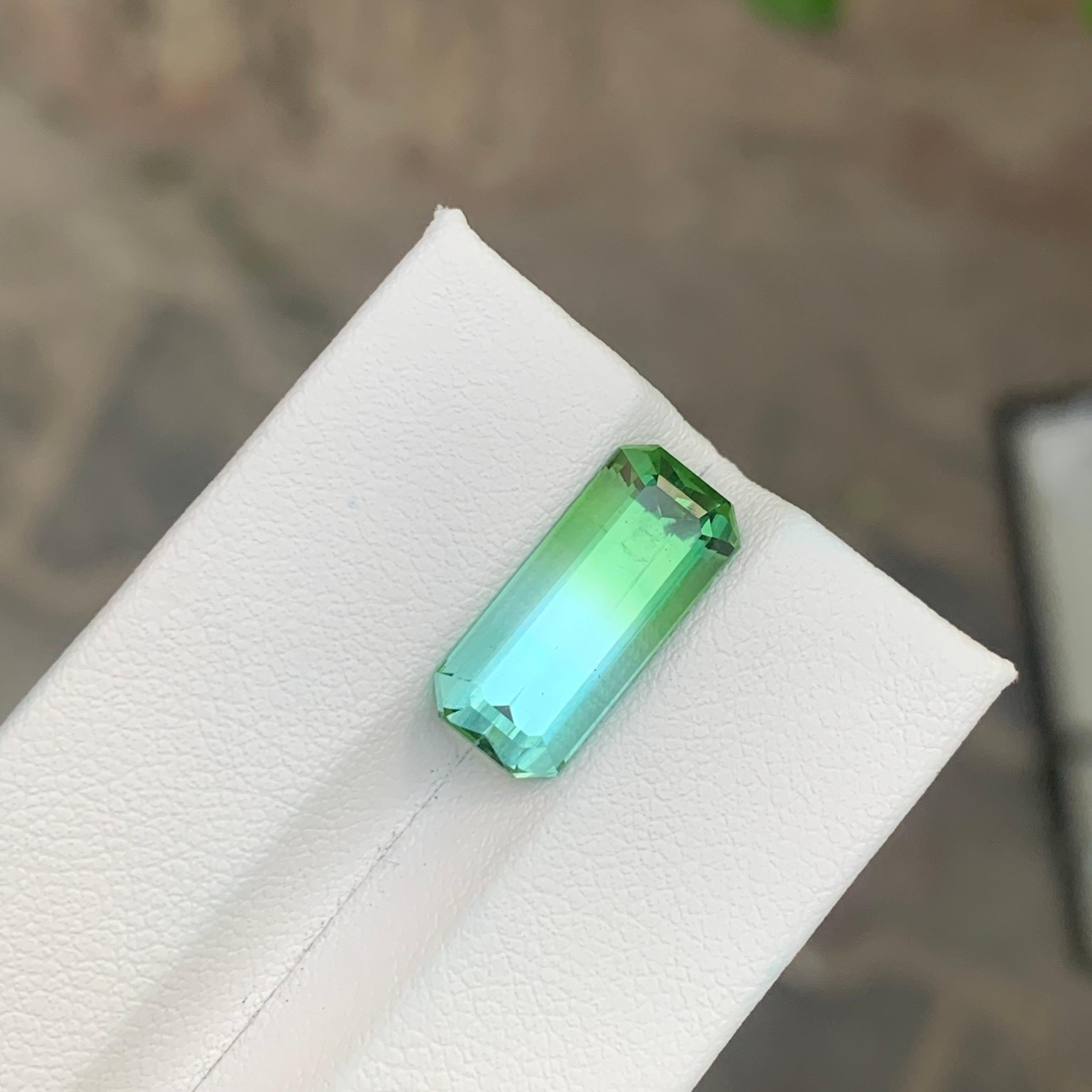 6,30 Karat Natürlicher zweifarbiger Turmalin Loser Edelstein für Schmuck im Angebot 6