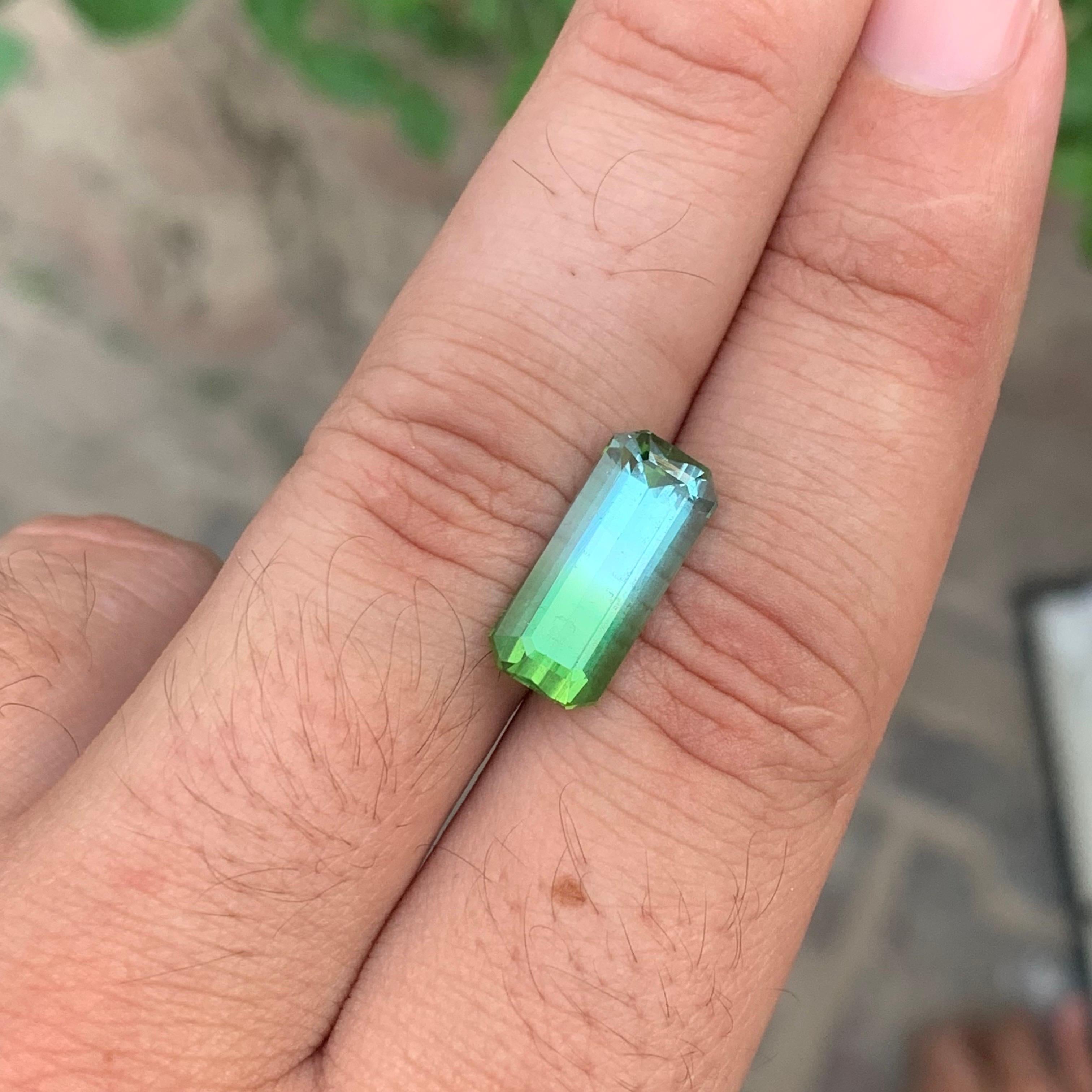 6,30 Karat Natürlicher zweifarbiger Turmalin Loser Edelstein für Schmuck im Angebot 7