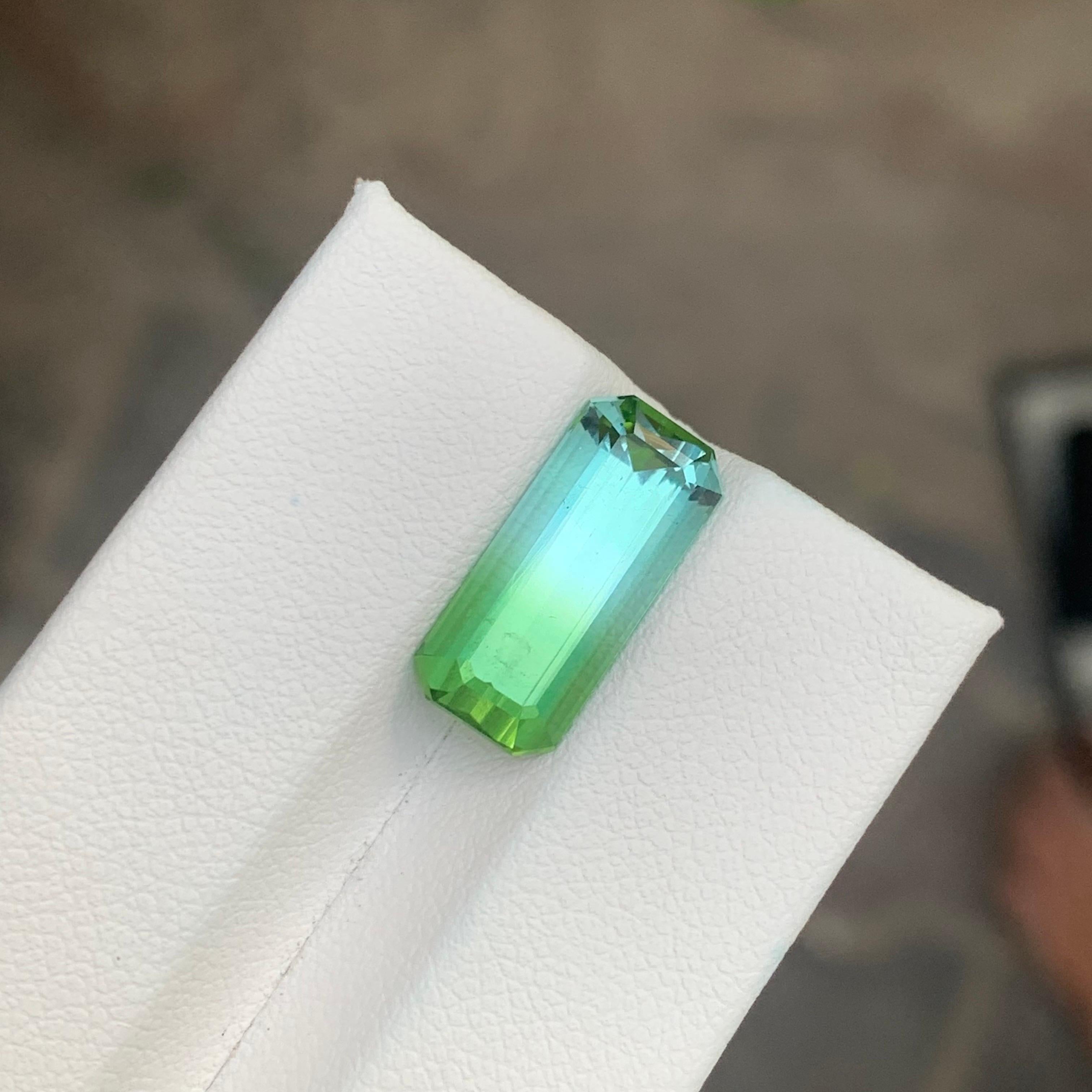 6,30 Karat Natürlicher zweifarbiger Turmalin Loser Edelstein für Schmuck (Arts and Crafts) im Angebot