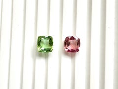 6.30 Carats Tourmaline Cushion 2 Piece Faceted Cut stone Top Quality Natural gem